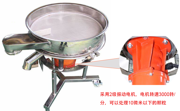 高頻篩特點(diǎn)：框體加高可防止?jié){液往外飛濺；加擋料板可加快排料，提高篩分效率