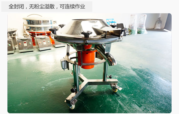 采用全封閉，無(wú)粉塵溢散，可連續(xù)作業(yè)。