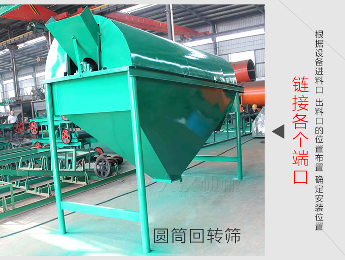 根據(jù)設(shè)備進(jìn)料口、出料口的位置布置，對(duì)篩體安裝位置進(jìn)行確定